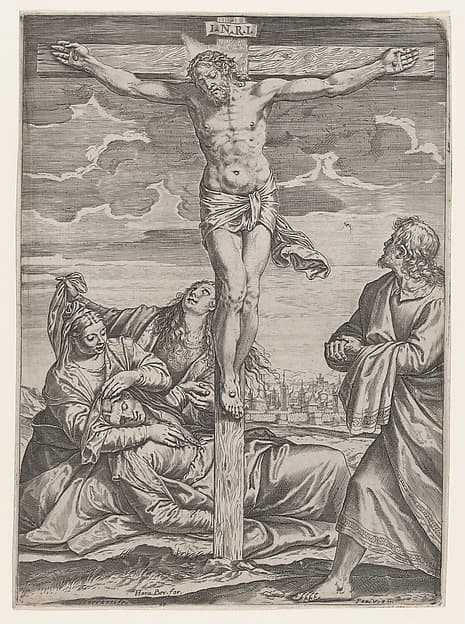 The Crucifixion, by Agostino Carracci