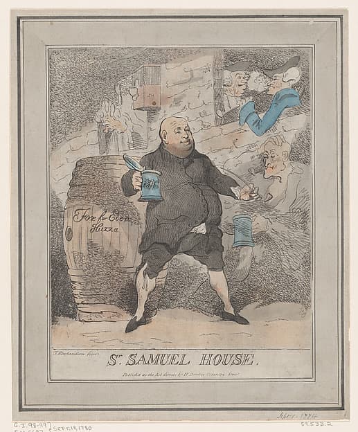 Sr. Samuel House, by Thomas Rowlandson
