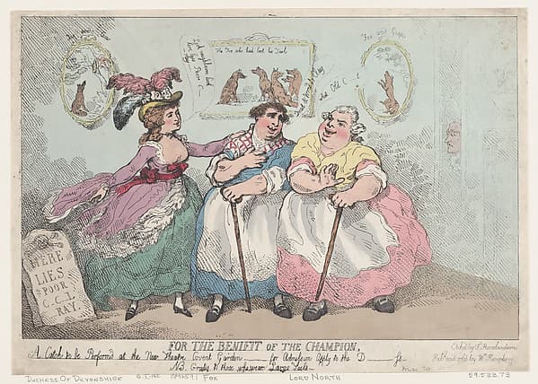 For The Benefit of The Champion, by Thomas Rowlandson