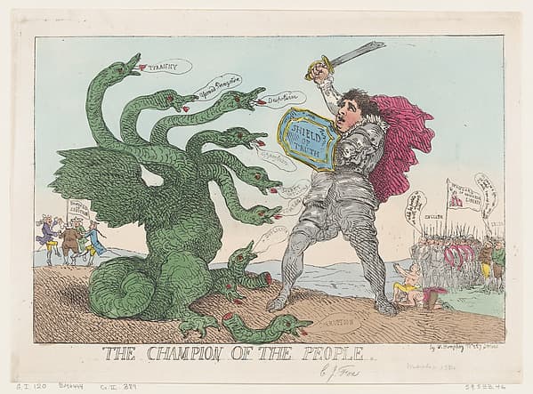 The Champion of the People, by Thomas Rowlandson