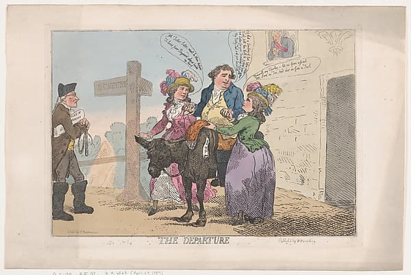 The Departure, by Thomas Rowlandson