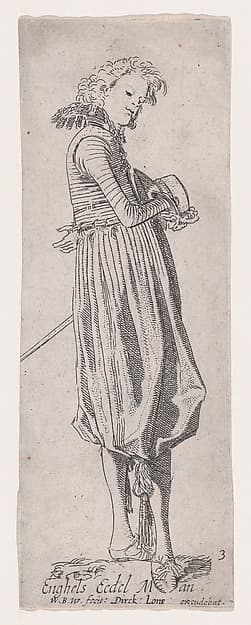 English Nobleman, from Noblemen of Different Countries, Plate 3, by Willem Pietersz Buytewech
