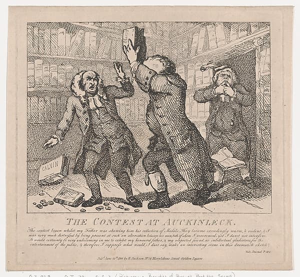 The Contest at Auckinleck (Picturesque Beauties of Boswell, Part the Second), by Thomas Rowlandson