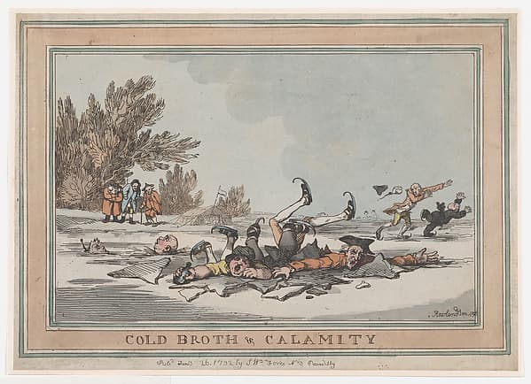 Cold Broth & Calamity, by Thomas Rowlandson