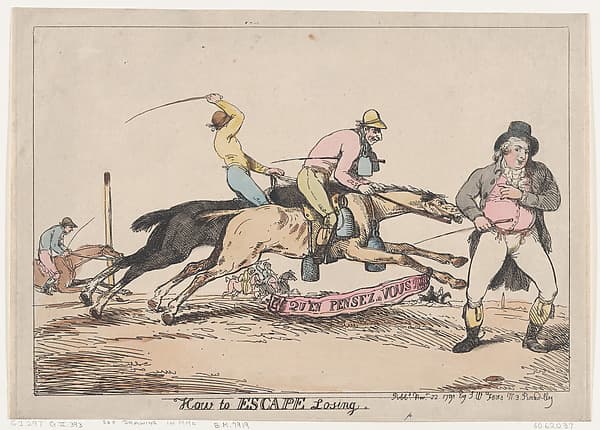 How to Escape Losing, by Thomas Rowlandson