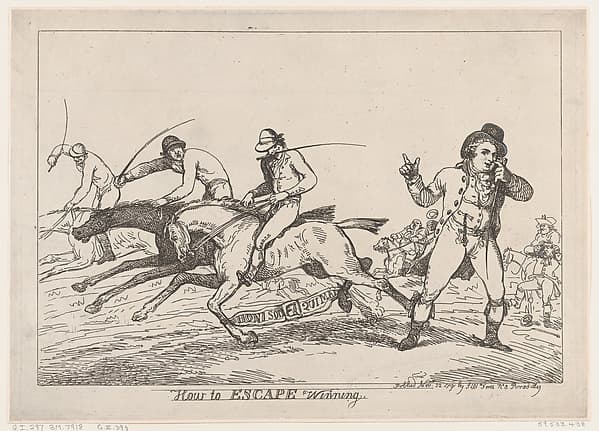 How to Escape Winning, by Thomas Rowlandson