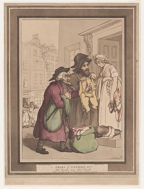 Cries of London, No. 7, Old Clothes, by Henri Merke