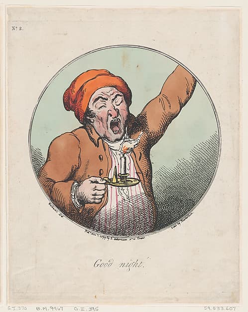 Good Night, by Thomas Rowlandson