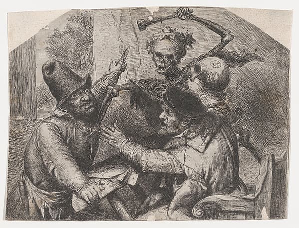 Death and Card Players, by Jan Lievens