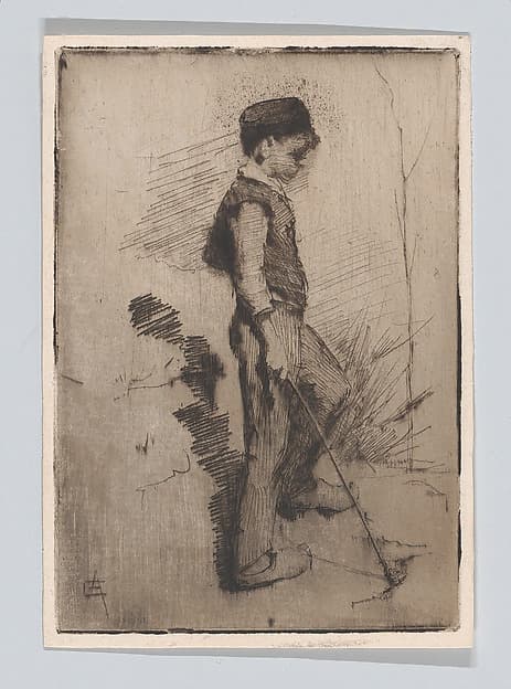 Boy with a Stick, by Elizabeth Forbes