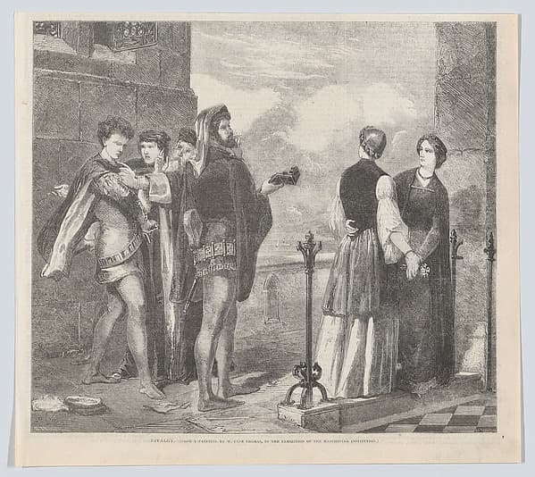 Rivalry, from "Illustrated Times", by Henry Linton