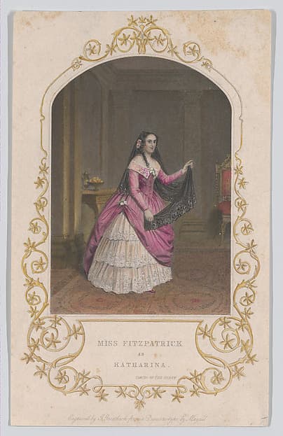 Miss Fitzpatrick as Katharina (Taming of the Shrew), by George Greatbach
