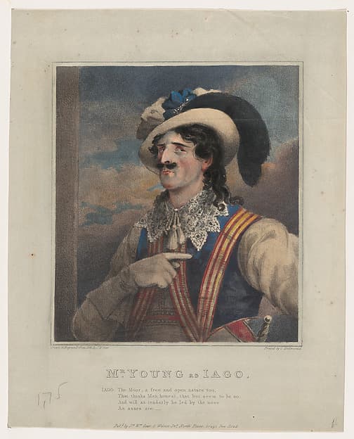 Mr. Young as Iago, by John William Gear