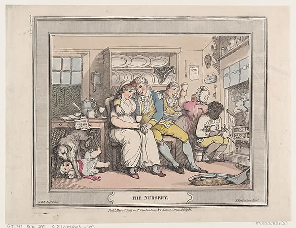 The Nursery, by Thomas Rowlandson