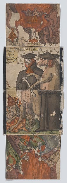 Metamorphic picture, by Anonymous, German, 16th century