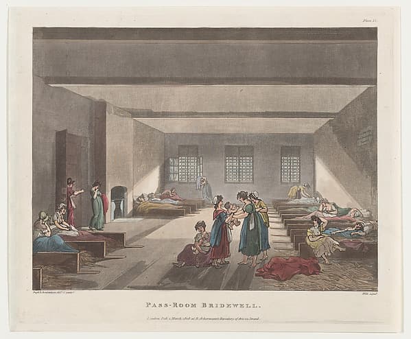 Pass-Room Bridewell, by Thomas Rowlandson