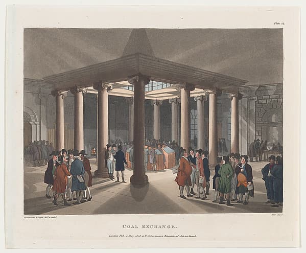 Coal Exchange, by Thomas Rowlandson