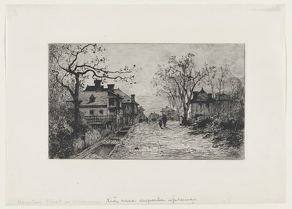 Village Street in Artemare (Ain), by Adolphe Appian