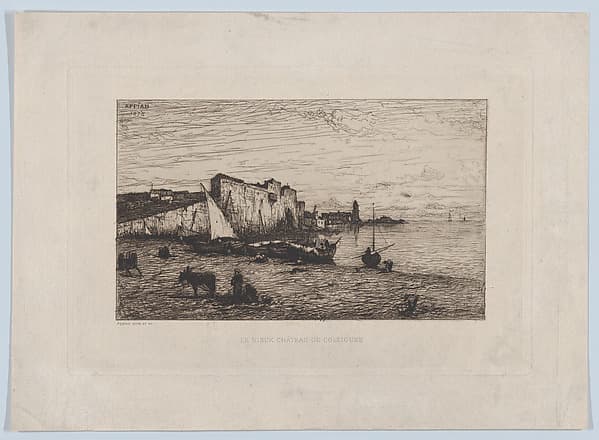 The Old Castle of Collioure, by Adolphe Appian