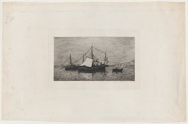 Costal Navigation Boats (Coast of Italy), by Adolphe Appian