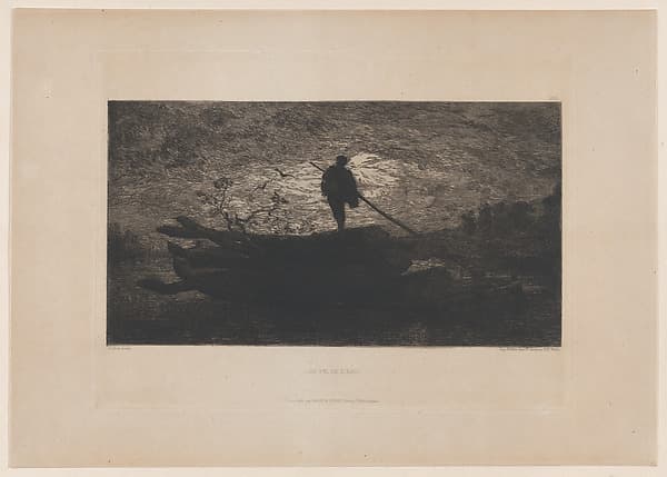 Along the Stream, by Alphonse Edouard Enguérand Aufray de Roc'Bhian