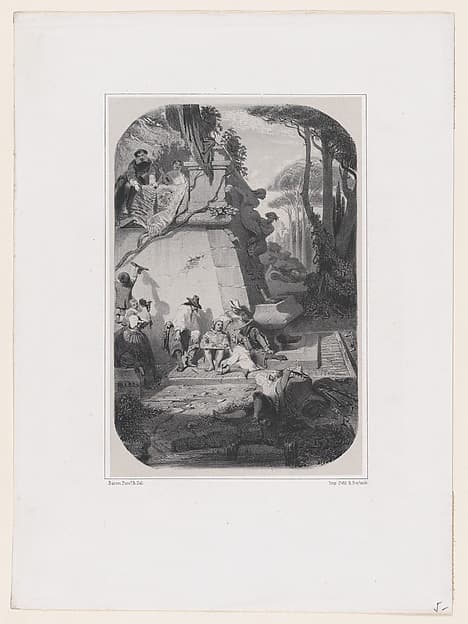 A Siesta in Italy, by Henri-Charles-Antoine Baron