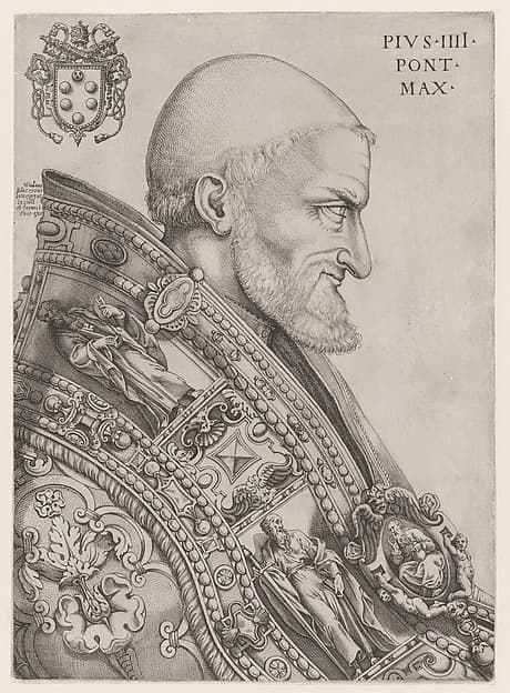 Portrait of Pope Pius IV, by Nicolas Beatrizet
