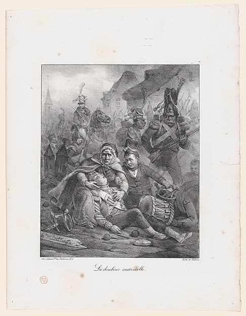 A Mother's Sadness, by Hippolyte Bellangé