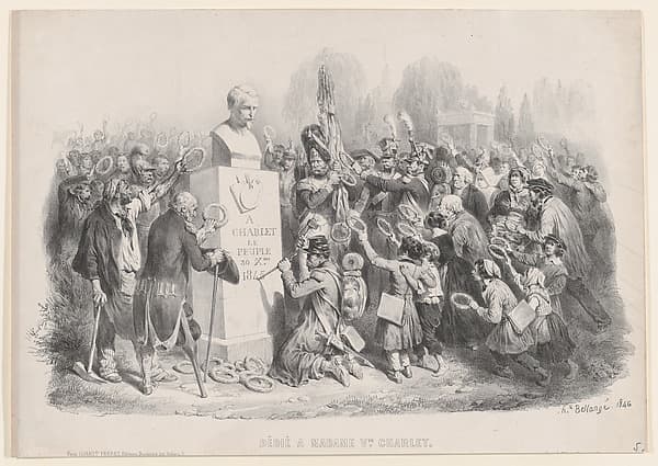 Dedicated to Madame Vve. Charlet, by Hippolyte Bellangé