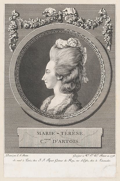 Marie-Térèse, Countess of Artois, by Marie Louise Adélaide Boizot