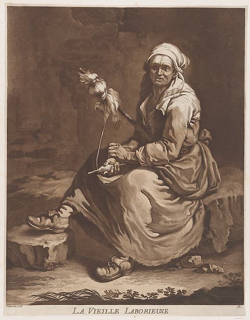 The Old Working Woman, by Pietro Jacopo Palmieri