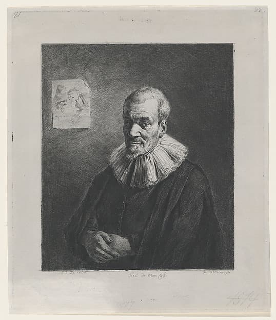 Portrait, after David Teniers the Younger, by Jean Jacques de Boissieu