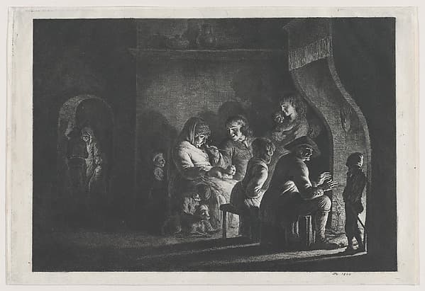 Evening in the Village, by Jean Jacques de Boissieu