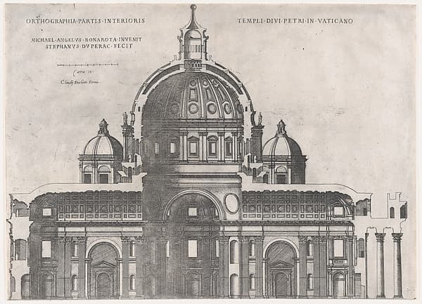 St. Peter's, from "Speculum Romanae Magnificentiae", by Etienne DuPérac