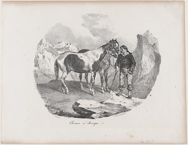 Horses of Auvergne, by Théodore Géricault