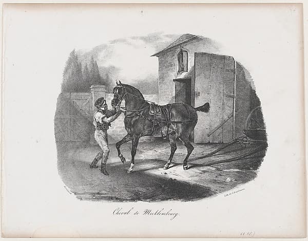 The Horse of Mecklembourg, by Théodore Géricault