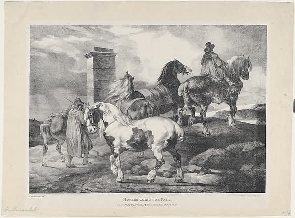 Horses going to a Fair, by Théodore Géricault
