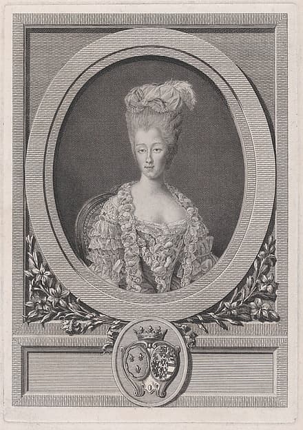 Portrait of Maria Theresa of Savoy, The Countess d'Artois, by Louis Jacques Cathelin