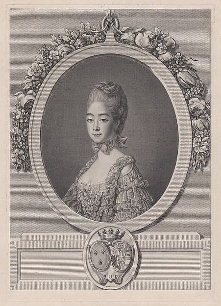 Portrait of Marie Joséphine of Savoy, Countess of Provence, by Louis Jacques Cathelin