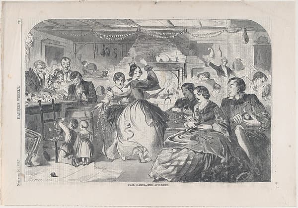 Fall Games – The Apple Bee (from "Harper's Weekly," Vol. III), by Winslow Homer