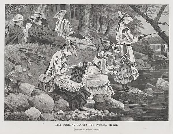 The Fishing Party (from "Appleton's Journal," Vol. II), by Winslow Homer