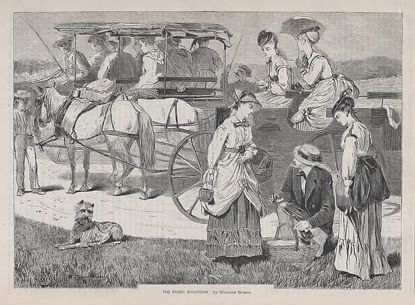 The Picnic Excursion (from "Appleton's Journal," Vol. I), by Winslow Homer