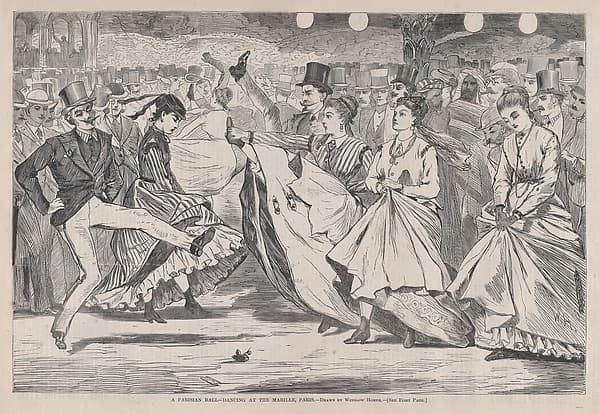 A Parisian Ball – Dancing at the Mabille, Paris (from "Harper's Weekly," Vol. XI), by Winslow Homer