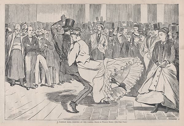 A Parisian Ball – Dancing at the Casino (from "Harper's Weekly," Vol. XI), by Winslow Homer