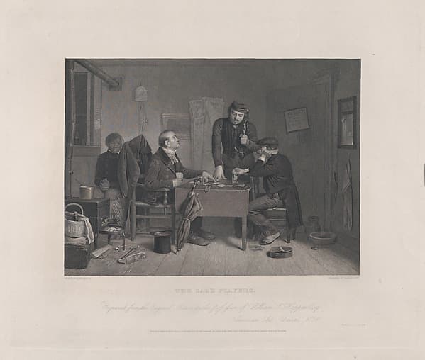 The Card Players, by Charles Burt