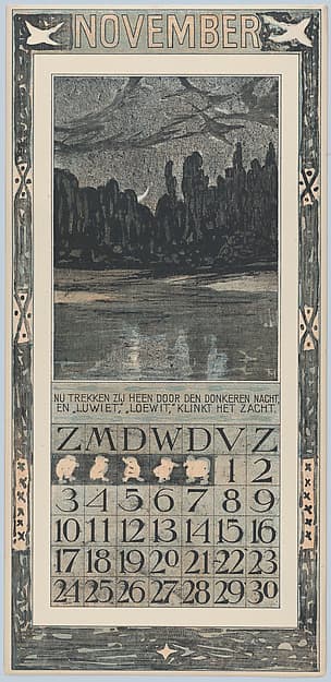 November, by Theodorus van Hoytema