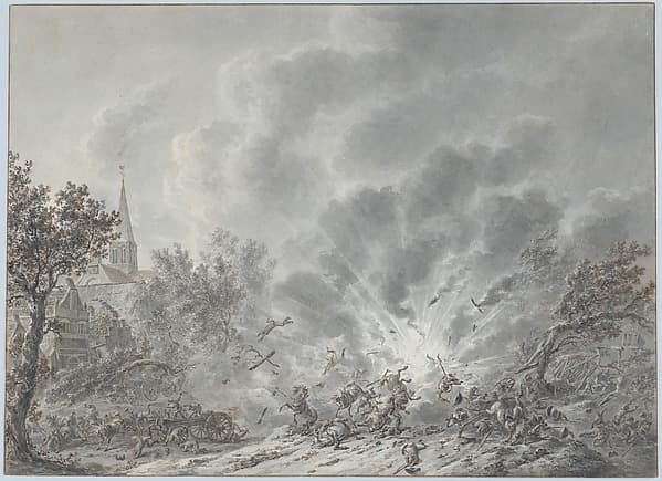 An Explosion near a Village, by Dirk Langendijk