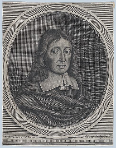 John Milton, by William Faithorne the Elder