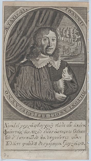 John Milton, Age 21 (frontispiece: Paradise Regained), by Michael Vandergucht