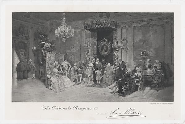 The Cardinal's Reception, by Luis Alvarez Catalá